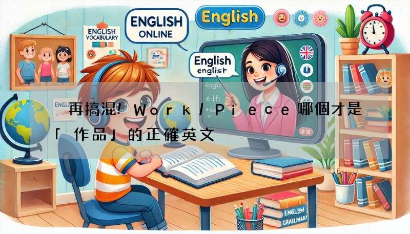 別再搞混!Work/Piece哪個才是「作品」的正確英文?
