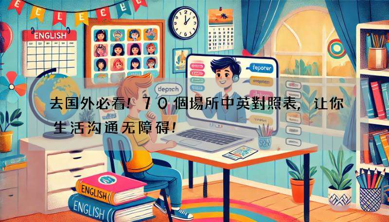 去国外必看!70個場所中英對照表,让你生活沟通无障碍!