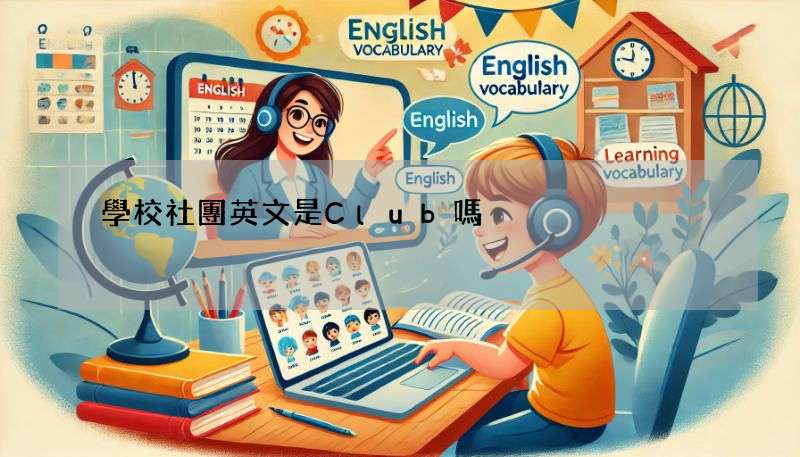 學校社團英文是Club嗎?系學會英文又該怎麼說?