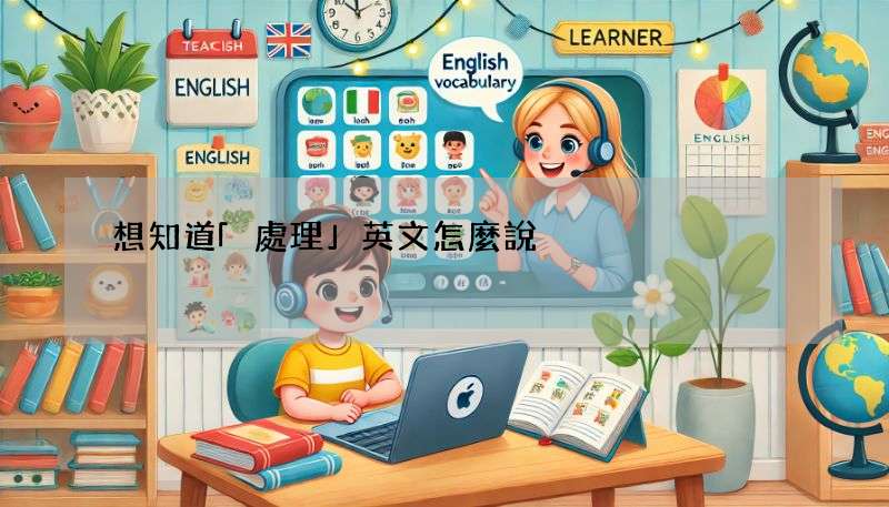 想知道「處理」英文怎麼說?這篇文讓你一次搞懂!